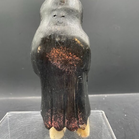 Wood Folk Art Raven Crow Shelf Sitter Reading Flying for Beginners Bermuda Trade - Picture 4 of 10